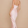 Charmaine Blush Pink Korsetten-Maxi-Jurken