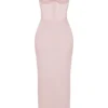 Charmaine Blush Pink Korsetten-Maxi-Jurken