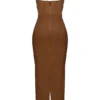 Charmaine Chocolate Korsetten-Maxi-jurk