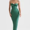Charmaine Forest Korsetten Maxi-jurk