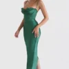Charmaine Forest Korsetten Maxi-jurk
