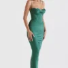 Charmaine Forest Korsetten Maxi-jurk