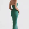 Charmaine Forest Korsetten Maxi-jurk