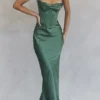 Charmaine Forest Korsetten Maxi-jurk