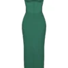 Charmaine Forest Korsetten Maxi-jurk