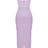 Charmaine lavendelkleurige corset-maxi-jurk