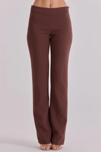 Chiara Espresso Brown rechte broek