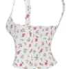 Chicca Rose Top met bloemenprint