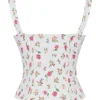 Chicca Rose Top met bloemenprint