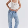 Chicca Rose Top met bloemenprint