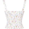 Chicca witte top met bloemenprint