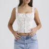Chicca witte top met bloemenprint