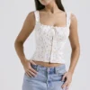 Chicca witte top met bloemenprint