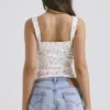 Chicca witte top met bloemenprint