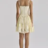 Chloe Lemon mini-jurk van katoen met broderie anglaise