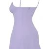 Christiana Lavendelkleurige mini-jurk