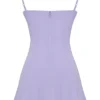 Christiana Lavendelkleurige mini-jurk