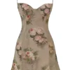 Christiana Vintage mini-jurk met bloemenprint