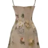 Christiana Vintage mini-jurk met bloemenprint