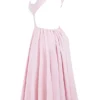 Cindy Ballerina Roze Twill Midi-zomerjurk