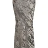 Clara Pewter schuin gesneden midirok
