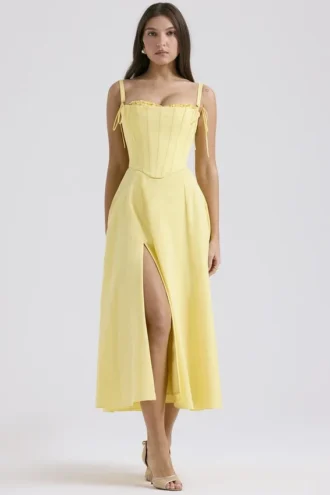 Clarabelle Sunshine katoenen midi-zomerjurk