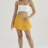 Clarice Tangerine zwierige gelaagde minirok