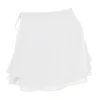 Clarice witte, zwierige mini-rok met laagjes