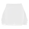 Clarice witte, zwierige mini-rok met laagjes
