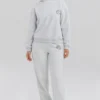 Coast lichtgrijze joggingbroek met gemêleerde fleece achterkant