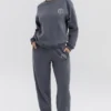 Haze Slate sweatshirt met ronde hals