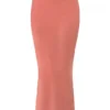 Colette Rose satijnen midi-rok met lage taille