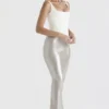 Colette Shimmer Champagne Midi-rok