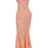 Cordelia Sorbet Lace Godet Maxi-jurk
