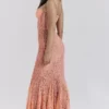 Cordelia Sorbet Lace Godet Maxi-jurk