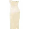 Costanza Vintage crèmekleurige maxi-jurk