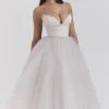 Countess French Dove Tulle Midi-jurk