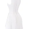 Cupid witte geplooide mini-jurk