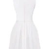 Cupid witte geplooide mini-jurk