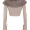 Dahlia beige kasjmier Vesten