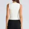 De Balconette Ivory Fitted Korsett Top