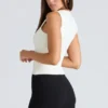 De Balconette Ivory Fitted Korsett Top