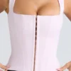 De Balconette Roze Getailleerde Korsetten Top