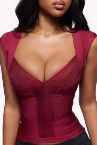 De Icon Wine Bandage Top