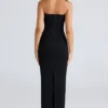 De Maxi Black Panelled Bodycon-rok