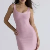 De OG Baby Pink Bandage Mini Jurk