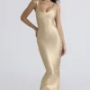 De OG Gold Bandage Maxi Jurk
