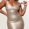 De OG Gold Bandage Maxi Jurk
