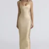 De OG Gold Bandage Maxi Jurk