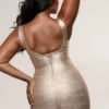De OG Gold Bandage Maxi Jurk